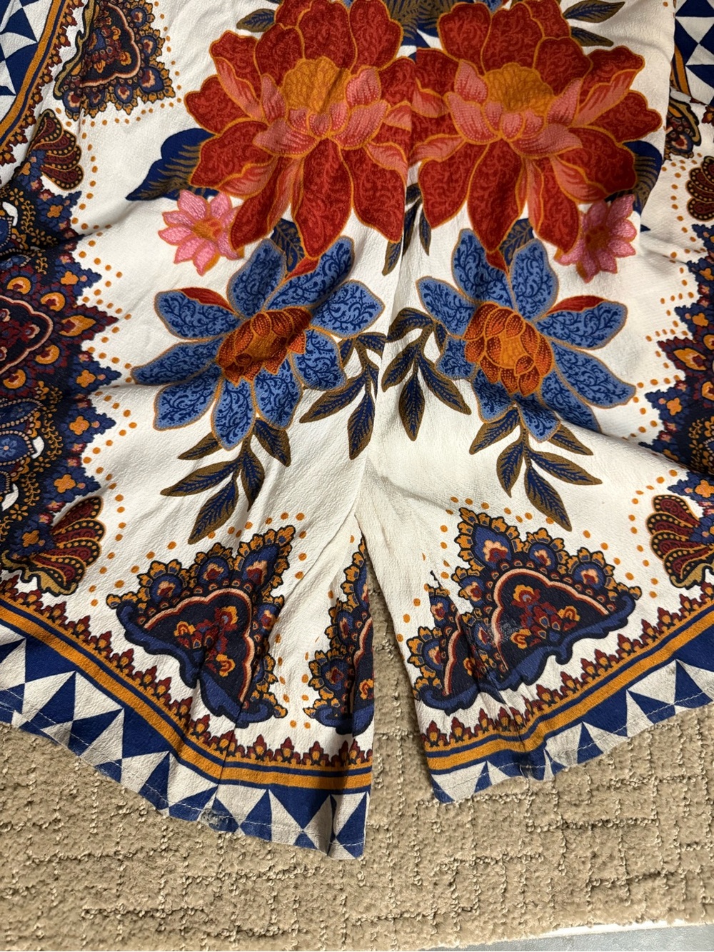 Farm Rio x Anthropologie Printed Wide-Leg Pants | Size XS - Picture 9 of 10